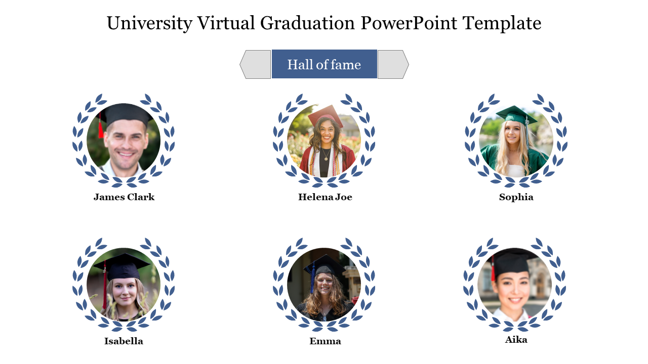 University Virtual Graduation PowerPoint Template